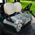 thumbnail image 2 of Golf Cart Seat Covers for 2 Seater,Vintage Daisy Soft Microfiber Cart Seat Towel Blanket,Farmhouse Flower Butterfly Wooden Absorbent Breathable Non Slip Bench Seats Protector for Golf Course 51"x31", 2 of 9