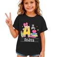 thumbnail image 2 of School Uniform Tshirts Kids Back to School Print Tee Short Sleeve Round Neck Top Boys Tshirts Black 5-6 Years, 2 of 5