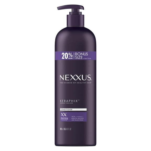 Nexxus Keraphix Daily Conditioner with Keratin Protein & Black Rice, 16.5 oz