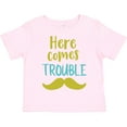 thumbnail image 3 of Inktastic Here Comes Trouble, Mustache, Moustache Boys or Girls Toddler T-Shirt, 3 of 5