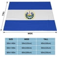 thumbnail image 6 of Yibo Retro Red and Blue Flags Blanket Flannel Soft and Comfortable Anti-static Bed Sofa Blanket, 6 of 6