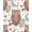 Brown Blue Cream, Pattern 3, variant on ODIKA Design With Funny Woodland Bird Motif And Star Border Owl Cartoon Animal for Playroom, Bedroom, Reading Nook, Pet Friendly & Kids Safe Play