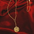 thumbnail image 3 of Personalized Drop Monogram Pendant in Sterling Silver or 14K Gold-Plated Sterling Silver, 3 of 4