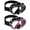 Black & Rose Red, variant on AEGEND Adult Snorkel Mask with Nose Cover, 180° Panoramic Tempered Glass Diving Mask, Anti-Fog No-Leak Silicone Swim Goggles for Men Women, Adjustable Fabric Strap with Mesh Bag, Green