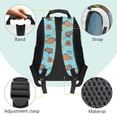 thumbnail image 4 of Bulopur Lovely Kids 17 Inch School Backpack, 4 Piece Capybara Print Bookbag with Lunch Bag, Water Bottle Sleeve and Pencil Case for Boys and Girls, 4 of 8