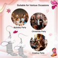 thumbnail image 3 of Rhinestone Western Boots Earrings for Women, Bohemian Cowgirl Cowboy Enamel Hat Boot Earrings for Party Outfits Jewelry Gift (White), 3 of 5