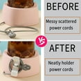 thumbnail image 3 of 1/2PCS Cord Winder Organizer Cable Management Clip Holder Keeper Organizer For Air Fryer Coffee Machine Kitchen Appliances Style C 1pc, 3 of 6