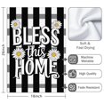 thumbnail image 3 of 2 Pcs Funny Kitchen Towels,Bless This Home with Daisies Microfiber Dish Towels,Kitchen Tea Towels,Kitchen Towel Set (18" X 26"), 3 of 3