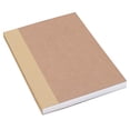 thumbnail image 1 of Cuaderno A5 en blanco de 5,8"x8,25" p/ bocetos, 100 hojas de papel 100g/m² y cubierta cartón kraft, ideal dibujar, escribir y diarios, 1 of 3