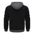 thumbnail image 4 of Sweatshirts for Men,Color Block Hoodie Autumn Winter Pullover Thread Drawstring Casual Comfortable for Daily,Mens Hooded Sweatshirt,03 GY1,XL, 4 of 4