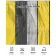 thumbnail image 7 of Coastal Style Bed Skirt Queen Size 18" Drop Vintage Gray Yellow Stripes Wood Texture Ruffled Wrap Around Bed Skirts Adjustable Elastic Bedskirt Dust Ruffle for Queen Size Bed, 7 of 7