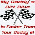 thumbnail image 2 of CafePress - Daddys Dirt Bike Is Fast Infant Bodysuit - Baby Light Bodysuit, Size Newborn - 24 Months, 2 of 4