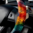 thumbnail image 5 of Wolf 14.5 Inch Printing PVC Leather Car Wheel Covers Steering Wheel Cover Auto Accessories, 5 of 6