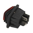 thumbnail image 5 of New Red Rectangle Illuminated On-Off Waterproof Rocker Switch 20A DPST IP67, 5 of 8
