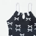 thumbnail image 4 of CCRFTGI Girls Swimsuits Size 10-12 Summer Adjustable Straps One Piece Bathing Suit with Mesh Cover Beach Swimwear Bow Print Swim Vacation Girls Fashion Bathing Suits Black 9-10 Years, 4 of 7