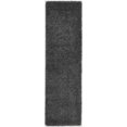 thumbnail image 2 of 10' Gray Shag Non Skid Runner Rug, 2 of 5