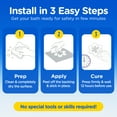 thumbnail image 6 of Select Safe-T-Shapes 14ct Adhesive Non-Slip Stickers Bath Appliques to Help Prevent Falls, Bathtub Decals - WHITE DAISY, 6 of 7