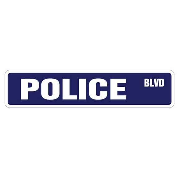 SignMission SS-POLICE 4 x 18 in. Police Street Sign