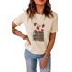 thumbnail image 2 of ABPHQTO Camiseta de manga corta con estampado gráfico de fresa caqui para mujer, 2 of 5