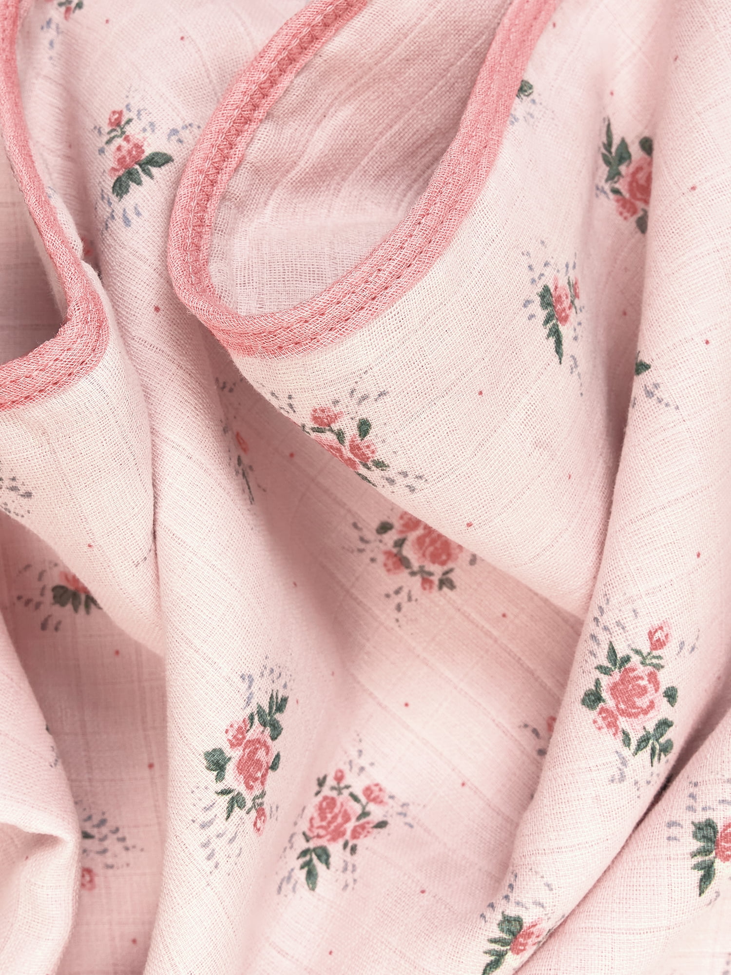 Modern Moments by Gerber Baby Neutral Muslin Blanket, Roses, One Size