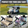 thumbnail image 4 of HUIACONG Turtle and Butterfly Pattern Universal Fit Golf Cart Seat Covers, Cute Soft Heavy Duty 2 Piece for Club Car EZGO TXT, 4 of 7