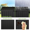 thumbnail image 4 of 75 Gallon Outdoor Storage Box Waterproof,350LBS Lockable Patio Storage Box for Patio Cushions,Garden Tools and Tools Storage,Outside Storage Box-Black, 4 of 9
