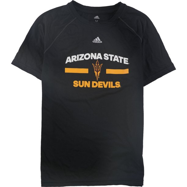Adidas Boys Arizona State Sun Devils Graphic T-Shirt, black, Big Kids (8-20), S (8-10)