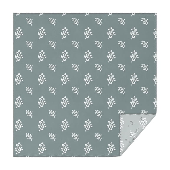42x42 Inch Waterproof Square Tablecloth, Thickened Polyester Table Cover for Dining & Parties, Floral Print