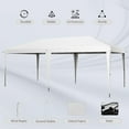 thumbnail image 3 of Patio Shades Outsunny 10' x 19.2' Pop Up Canopy Tent, Heavy Duty Tent for Parties, Outdoor Instant Gazebo Sun Shade Shelter with Carry Bag for Catering, Events, Wedding, Backyard BBQ, White,Garden Um, 3 of 10