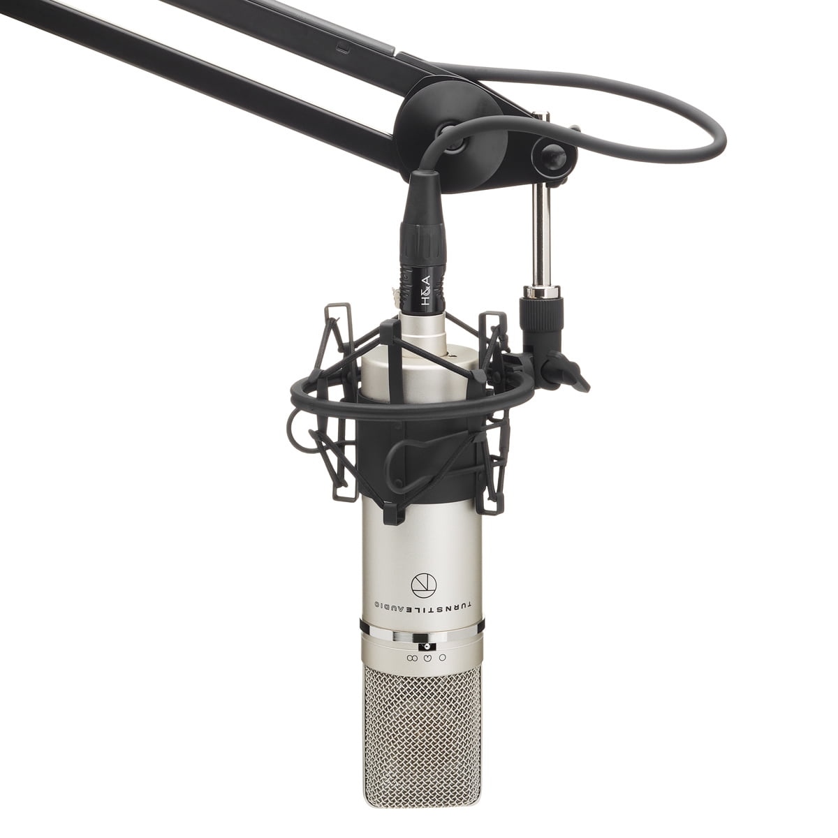 Turnstile Audio Concourse Series TAC1100 Multi-Pattern Cardioid Condenser Microphone, Large Diaphragm for Vocal Recording, Podcasting, and Streaming, XLR Output