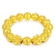 thumbnail image 1 of Pulsera de abalorios Pixius chapados en oro de 12 mm para hombre y mujer, 1 of 1