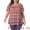 Red, variant on DARING DIVA Women's Plus Square Neck Boho Print T Shirt Blouse Casual 1X Red