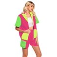 thumbnail image 4 of Conjunto de ropa deportiva MASSWO, chándal de los 80, morado para mujer, 4 of 6