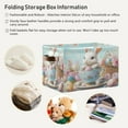 thumbnail image 5 of Bunny and Easter Teacup Foldable Storage Basket,Canvas Fabric Foldable Storage Bins with Handles Open Home Storage Bins Boxes for Toy Book Shelf Closet Baskets, 5 of 8
