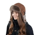 thumbnail image 2 of KANG Winter Fleece Lined Thick Hat For And Suitable For Cycling Skiing Cold Warmth Lei Feng Hat Outdoor Windproof Earmuff Hat Coffee One Size, 2 of 4