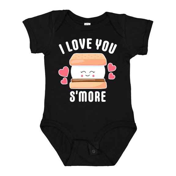 Inktastic I Love You Smore with Cute Food Valentine Girls Baby Bodysuit