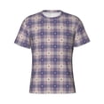 thumbnail image 3 of Naloa Heart Check Plaid Men's T-Shirt Sport T-shirt Men's Basic Tee Casual Men's Shirt, Round Neck, Short Sleeves - 3X-Large, 3 of 5