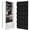 Black, variant on Kisportee Over the Door Pocket Organizer, 5 Pockets Fabric Hanging Closet, Clear Window Storage Bag for Pantry Baby Nursery Bathroom Bathroom Closet Dorm, Gray