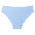 thumbnail image 3 of Blmnix Women Panties Breathable Underwear Seamless Hipster Panties No Show G String Blue Patch Panties for Women Sexy, 3 of 4