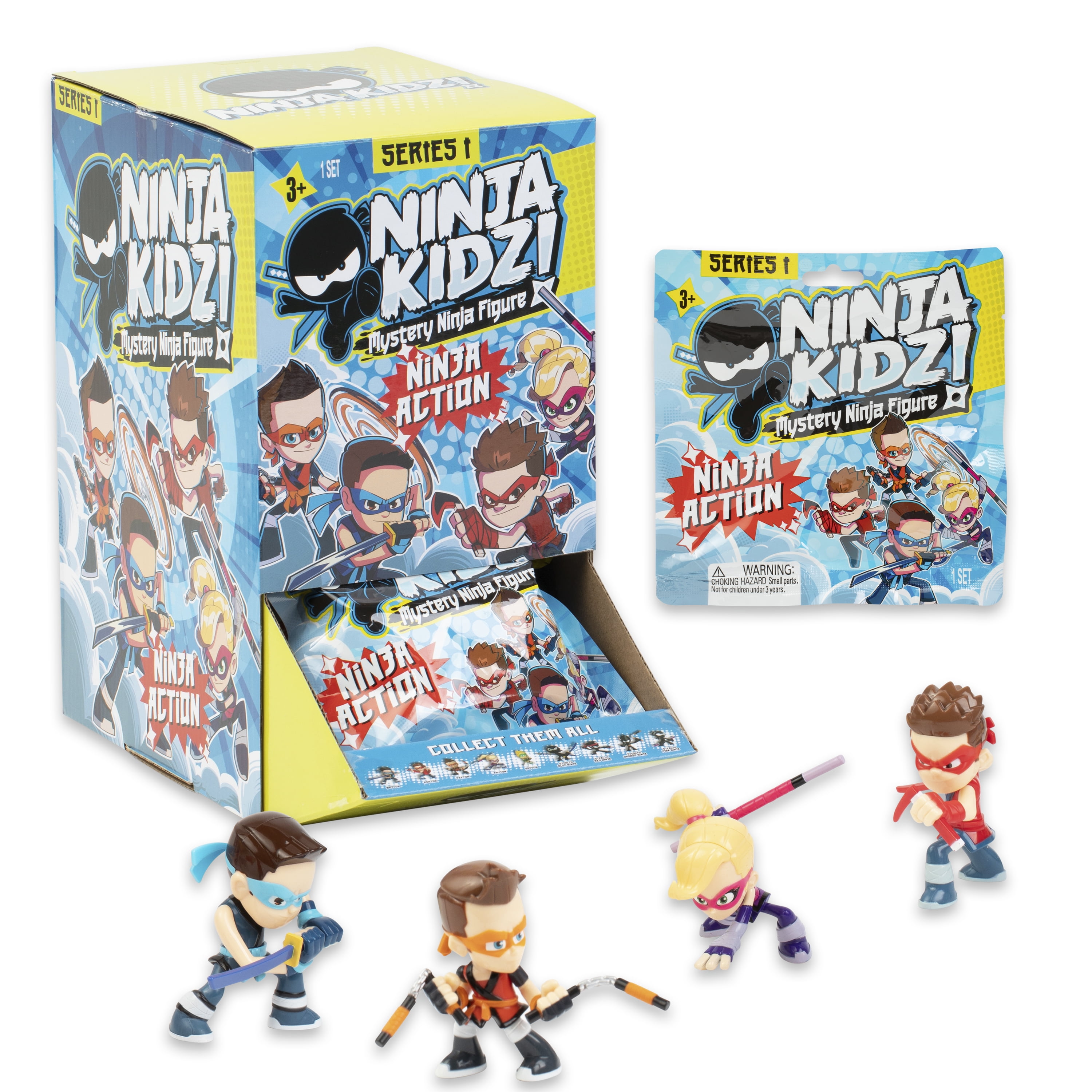 Ninja Kidz Mystery Figure, Blind Box: Collect 1 of 9, Officially
