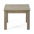 thumbnail image 6 of Sasha Outdoor Mid-Century Modern Acacia Wood 2 Seater Chat Set with Ottomans, Gray, Dark Gray, 6 of 13
