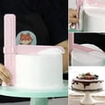 thumbnail image 4 of Raspador de pasteles azul rosa, raspador de pasteles ajustable raspador de pasteles herramienta de alisado decorador de pasteles pulidor alisador Sailing Electrónica, 4 of 5