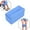 Blue&nbsp;U, variant on Xecvkr Knee Cushion Bed Comfort Sleeping Aid Leg Pain Relief Support Ergonomic Memory Foam Pillow Side Sleepers Adjustable Straps 7.9x4.3x4.3in 1pc