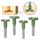 thumbnail image 3 of 2 Pieces 8mm Shank T-Slot Cutter Router Bit Steel Handle Slotting Milling Woodworking Mills Shank Keyhole Router Bits Wood Hex Bolt Slotting Milling C, 3 of 4