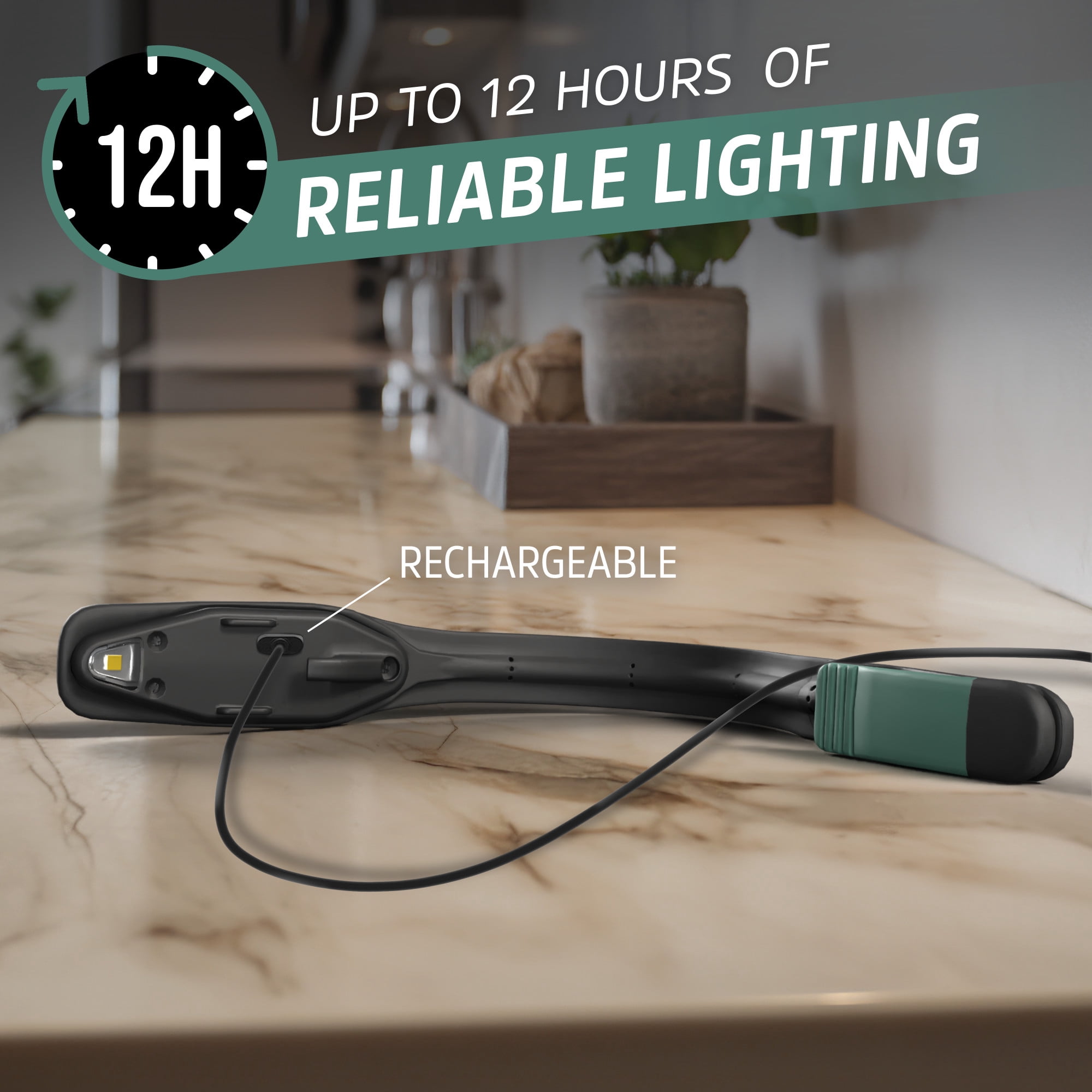 Energizer Rechargeable LED Book Light, Warm White Reading Light with Clip