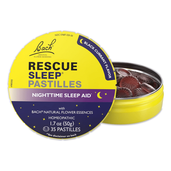 Bach RESCUE PASTILLES, Black Currant - 35 Count
