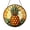 Acrylic 3.5 Inch, variant on Tropical Pineapple Stained Glass Suncatcher, Summer Fruit Window Hanging Art Panel, Island Inspired Decorative Accent for Kitchen Dining Room Coastal Home Decor