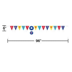 Creative Converting 340478 Circus Animals Banner