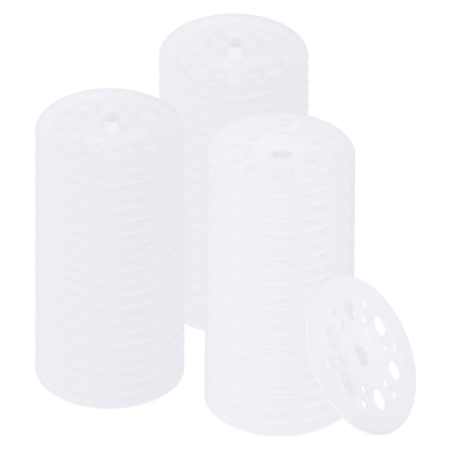 46mm Plastic Washers, 300pcs Plastic Insulation Washers Foam Board Fasteners Polypropylene Washer for Foam Insulation Board Fixing Insulation Pins Sound Proofing Wall Floor Ceiling