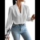 thumbnail image 1 of Blusas de Trabajo para Mujer, Blusas de Larga, Blusas de Oficina con Cuello en V, Blusas de para Mujer M, 1 of 10